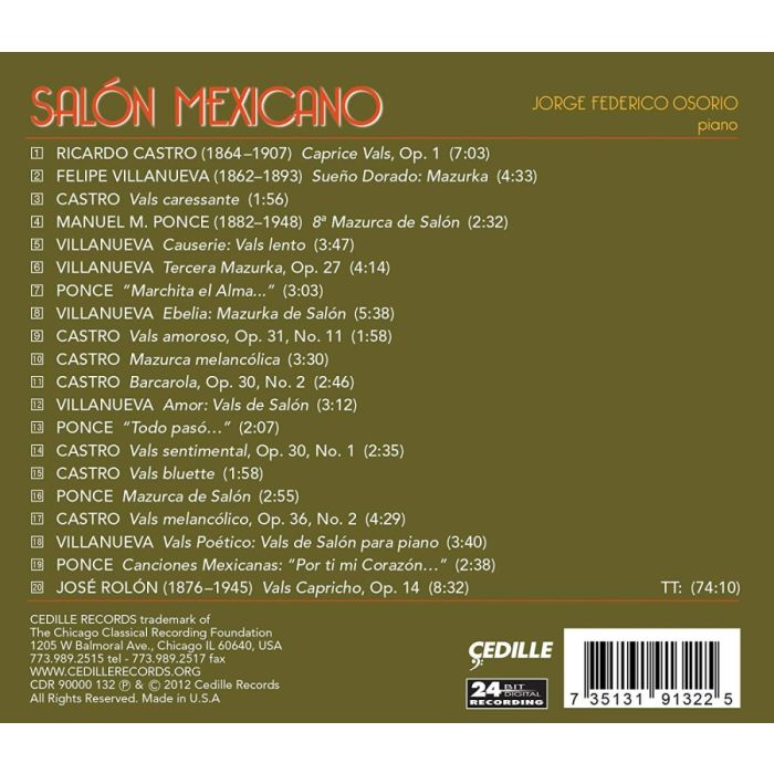 Salón Mexicano - Felipe Villanueva, Ricardo Castro, Manuel M. Ponce, José Rolón - slide-1