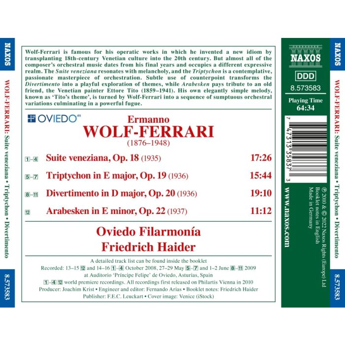 Wolf-Ferrari: Suite Veneziana - slide-1
