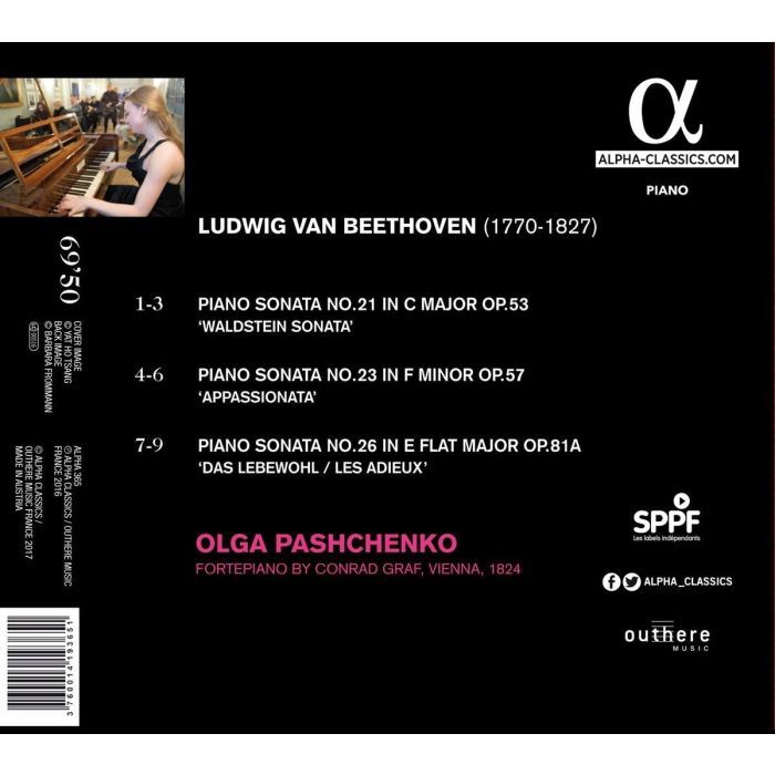 Beethoven: Appassionata; Les Adieux; Waldstein - slide-1