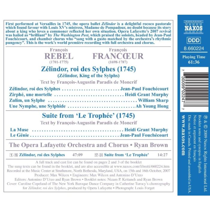 Rebel & Francoeur: Zélindor, roi des Sylphes (1745), Suite from ‘Le Trophée’ - slide-1