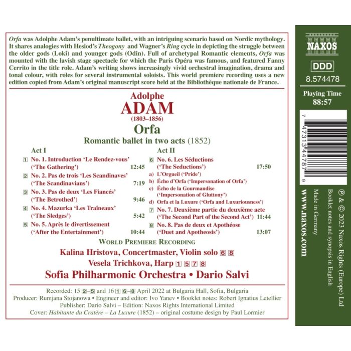 Adam: Orfa, Romantic Ballet in Two Acts - slide-1