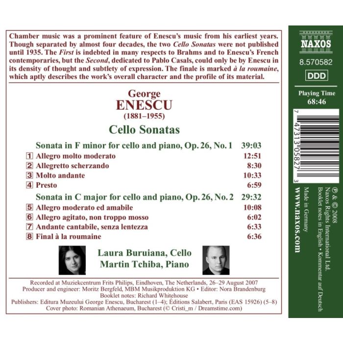 Enescu George: Cello Sonatas - slide-1
