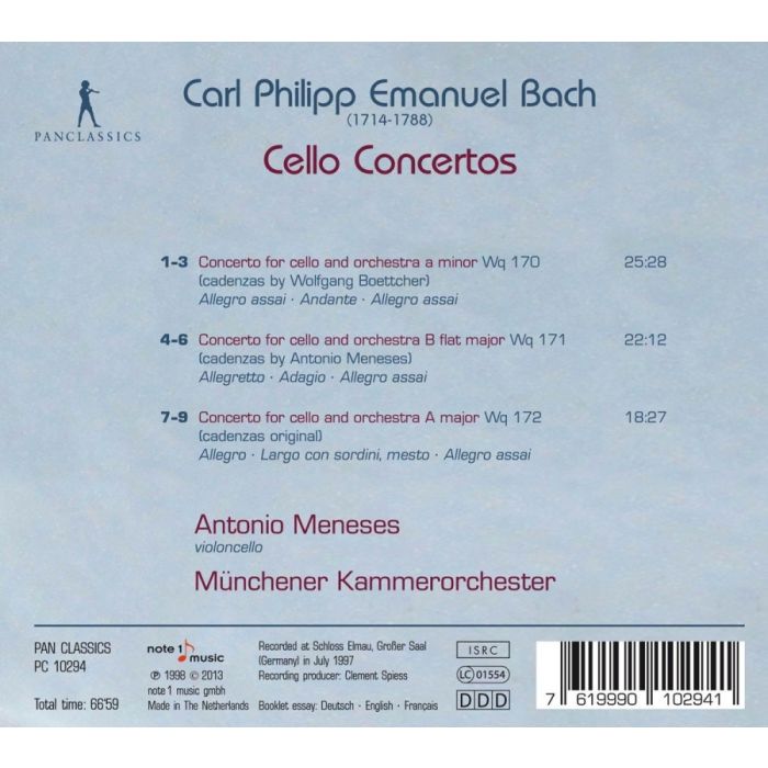 Bach, C.P.E.: Cello Concertos - slide-1