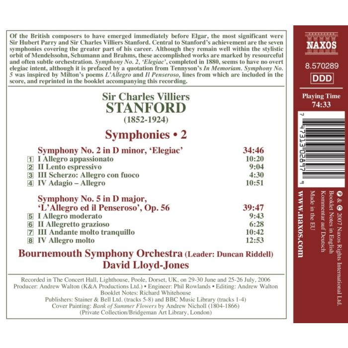 STANFORD: Symphonies Nos. 2 & 5 - slide-1
