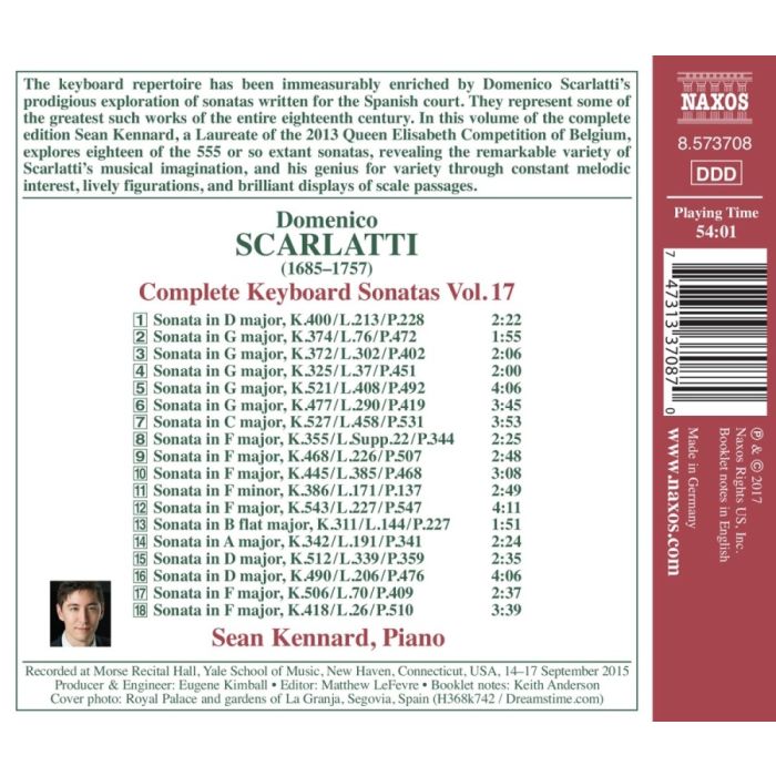 Scarlatti: Complete Keyboard Sonatas Vol. 17 - slide-1