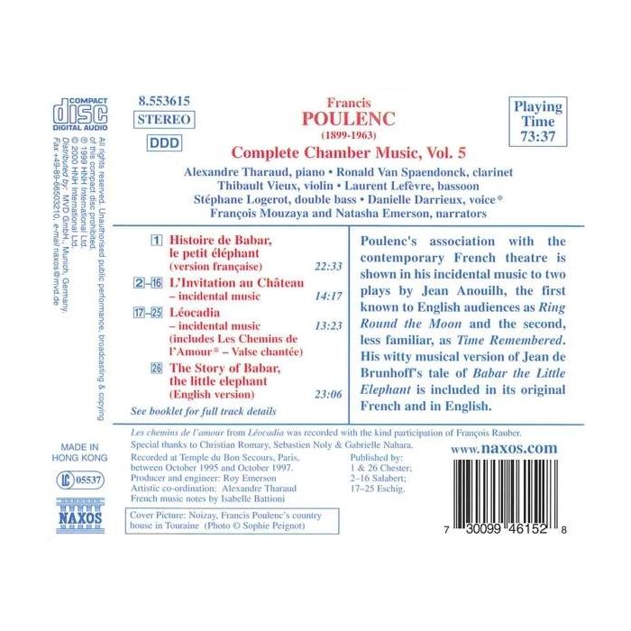 POULENC: Complete Chamber Music vol. 5 - slide-1