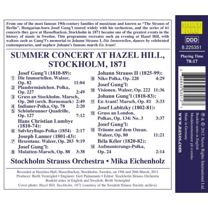 Summer Concert at Hazel Hill 1871 - Gung’l, Lumbye, Lanner, Labitzky, Kéler - slide-1