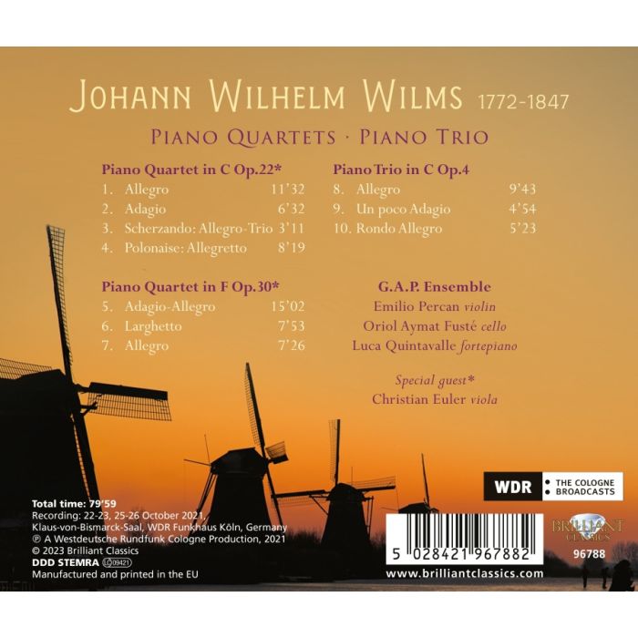 Wilms: Piano Quartets & Piano Trio - slide-1