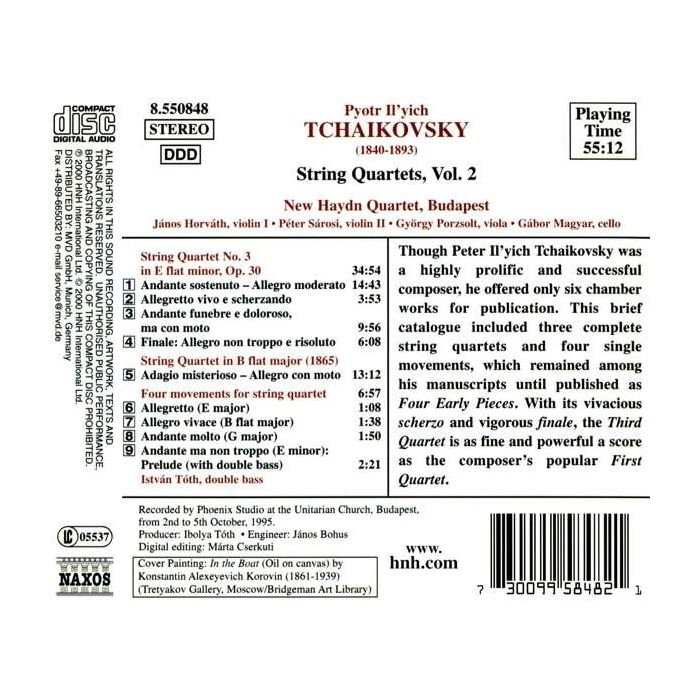 TCHAIKOVSKY: String Quartets vol. 2 - slide-1