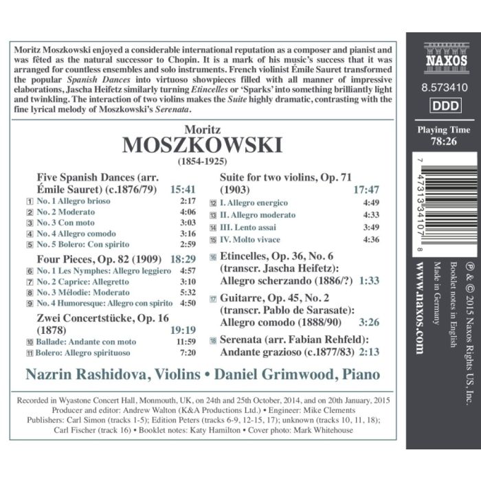 Moszkowski: Works for Violin and Piano - slide-1