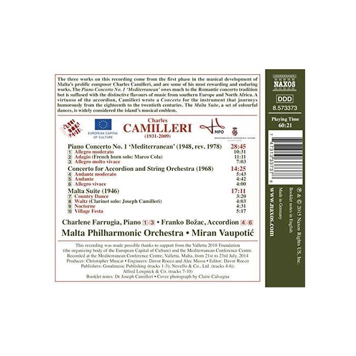 Camilleri: Piano Concerto No. 1 