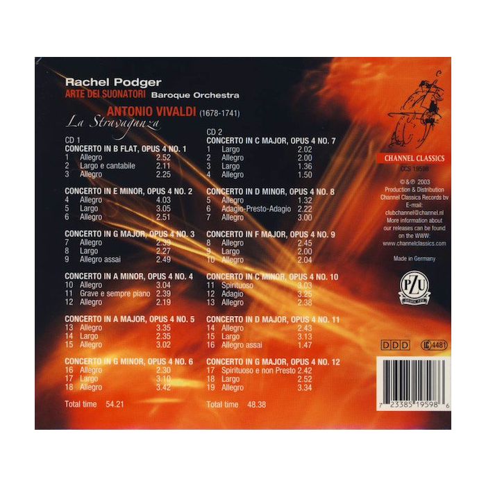 Vivaldi - La Stravaganza 12 Violin Concertos (2CD) - slide-1
