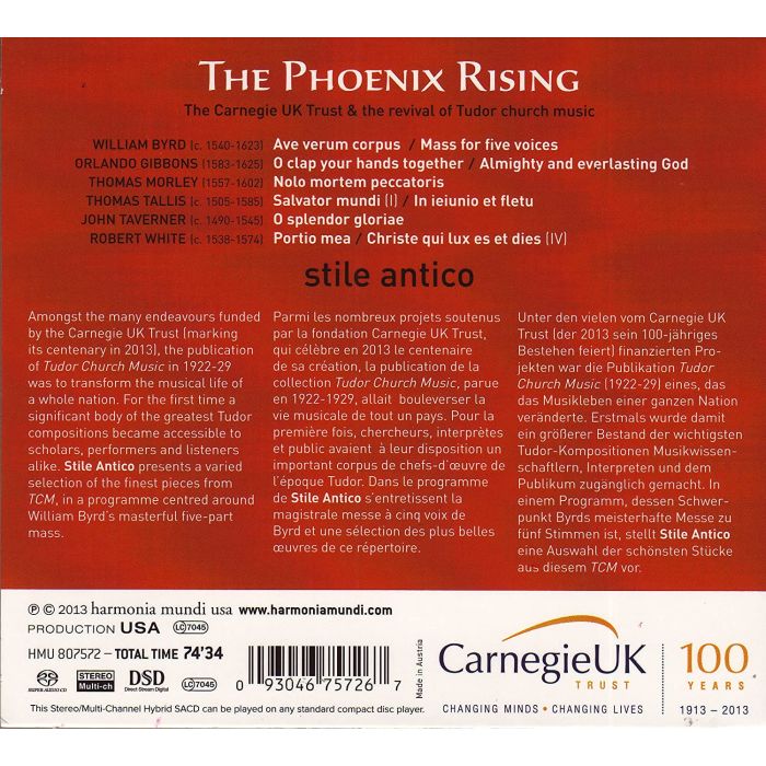 The Phoenix Rising - Byrd, Tallis, Morley, Gibbons, White, Taverner - slide-1