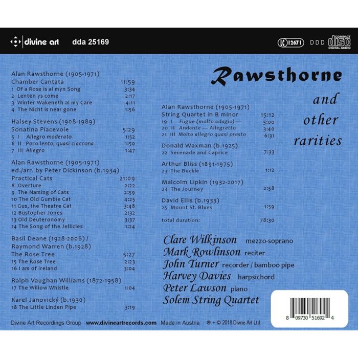 Rawsthorne and other Rarities - slide-1