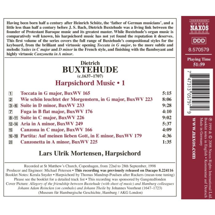 Buxtehude Harpsichord Music Vol. 1 - slide-1