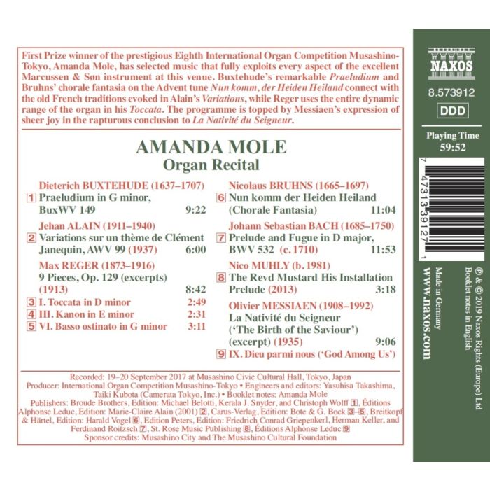 Amanda Mole Organ Laureate Recital - slide-1