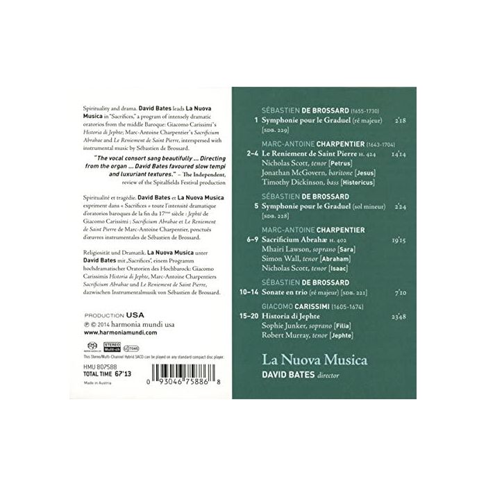 Sacrifices: Charpentier, Carissimi, Brossard - slide-1