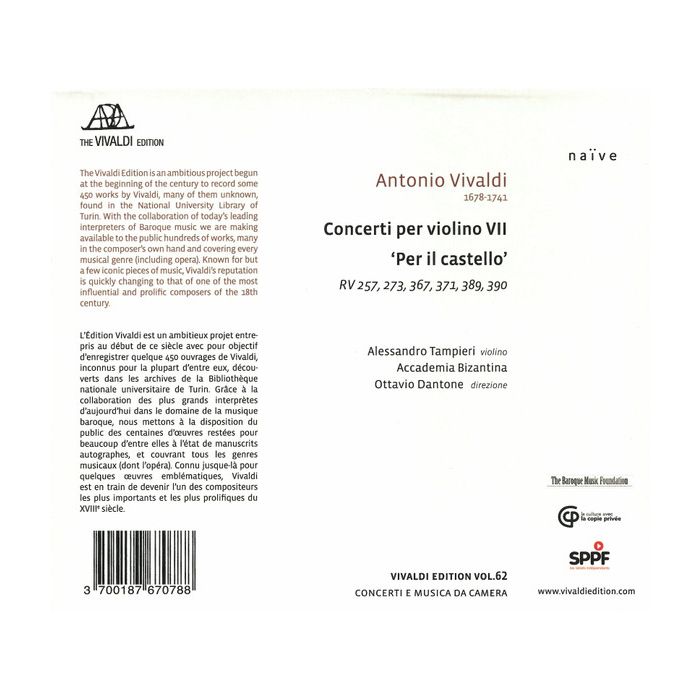 Vivaldi: Concerto per Violino VII 'Per il castello' - slide-1