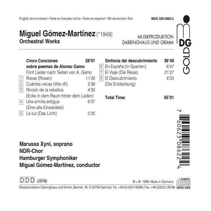 GOMEZ-MARTINEZ: Orchestral Works - slide-1