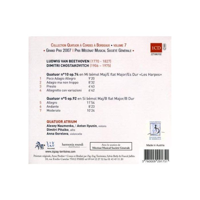 Beethoven: Quatuor n. 10, Shostakovich quartor n.5 - slide-1