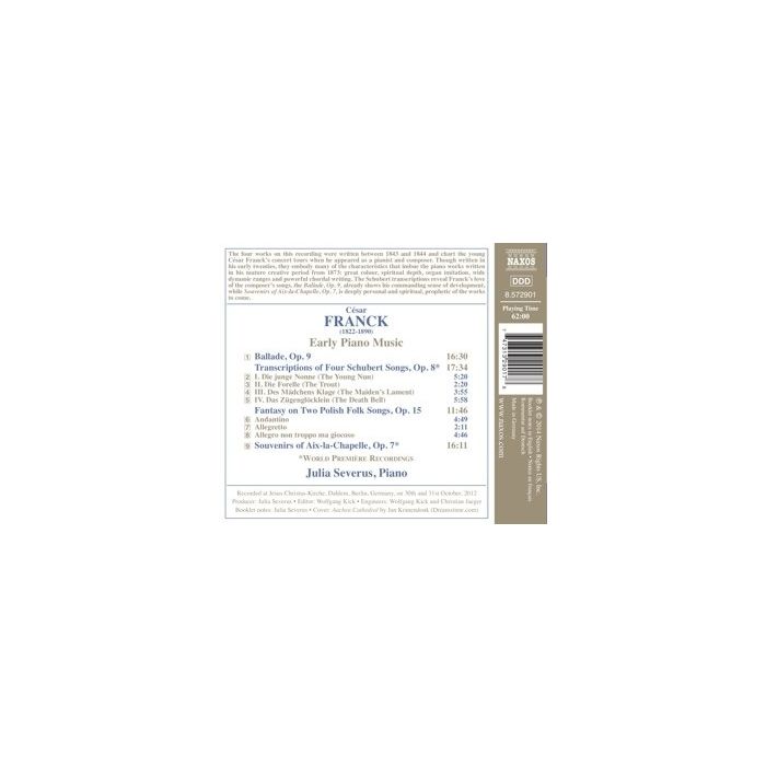 Franck: Early Piano Music - Ballade, Fantaisie sur deux airs polonais, ... - slide-1