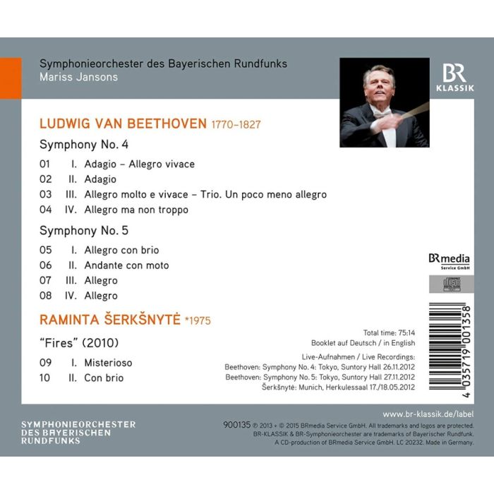 Beethoven: Symphonies Nos. 4 & 5; Šerkšnytė: Fires - slide-1