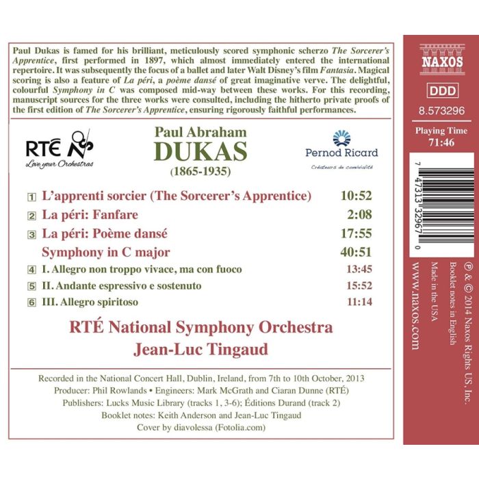 Dukas: Symphony in C, The Sorcerer’s Apprentice, La Peri - slide-1