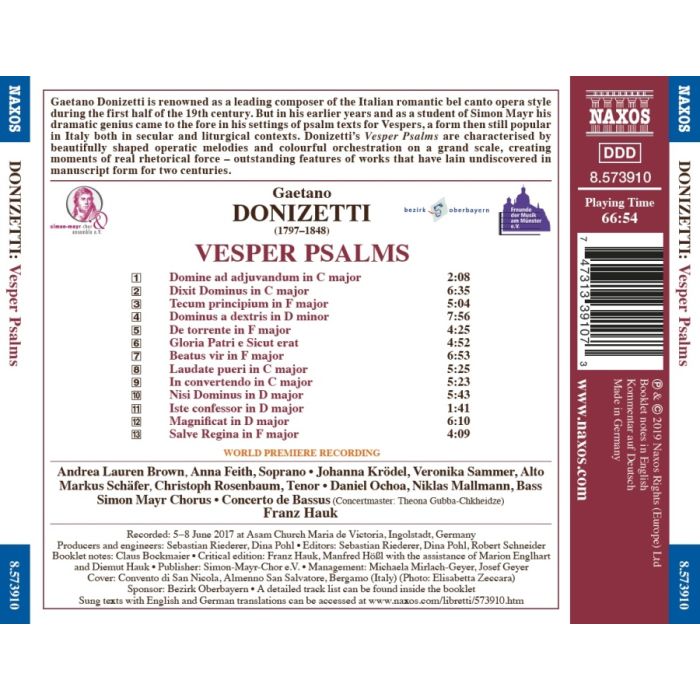 Donizetti: Vesper Psalms - slide-1