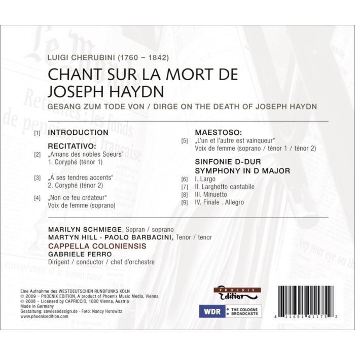 Cherubini: Chant sur la mort de Joseph Haydn - slide-1