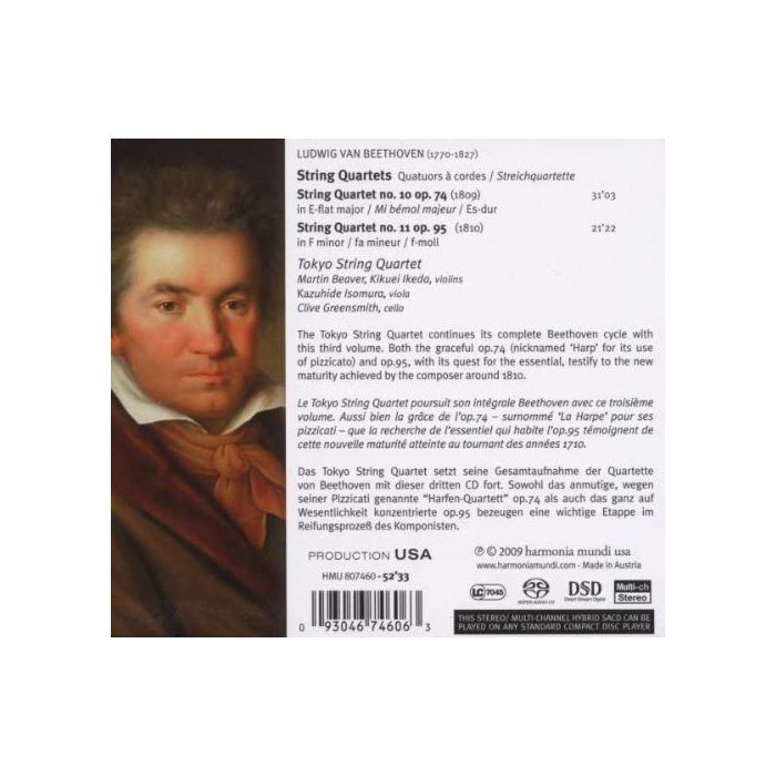 Beethoven: String Quartets Nos. 10 & 11  - slide-1