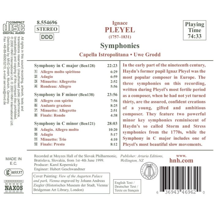 PLEYEL: Symphonies - slide-1