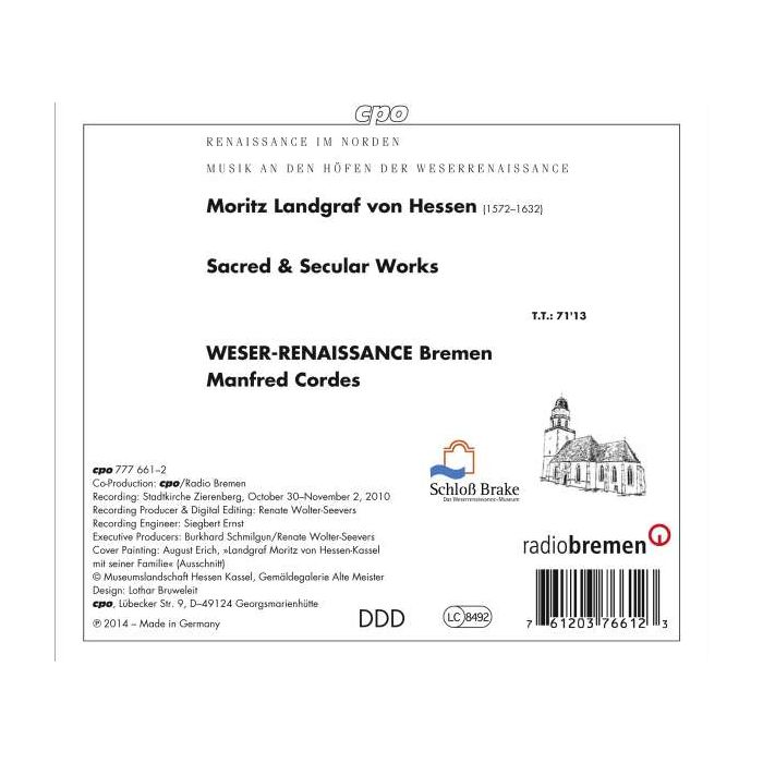 Moritz Landgraf von Hessen: Sacred & Secular Works - slide-1