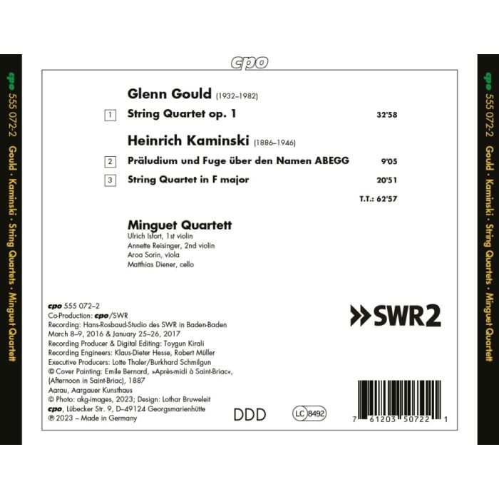 Gould; Kaminski: String Quartets - slide-1
