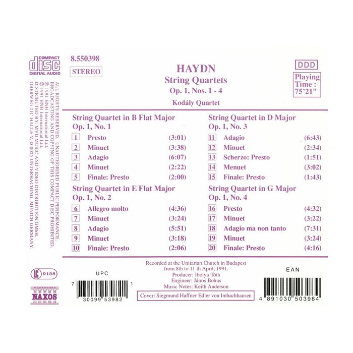 Haydn: String Quartets - slide-1