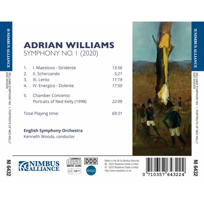 Williams: Symphony No. 1, Chamber Concerto - slide-1