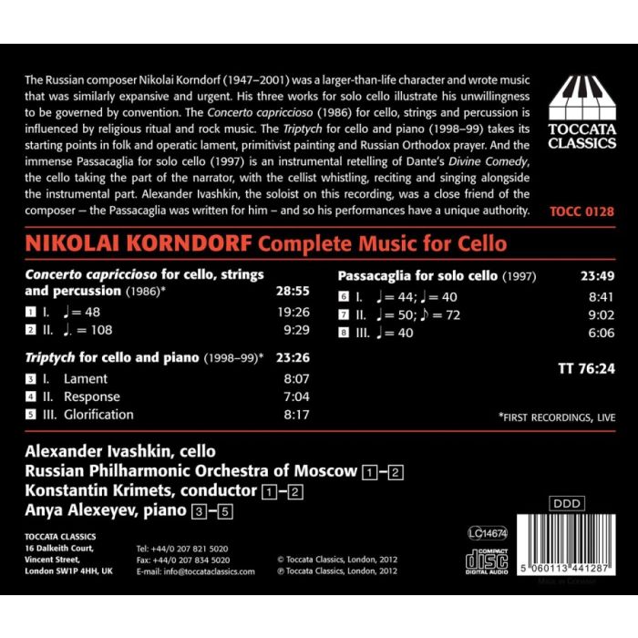 Korndorf: Complete Music for Cello - slide-1