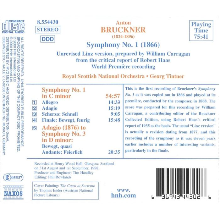 BRUCKNER: Symphony no. 1 - slide-1