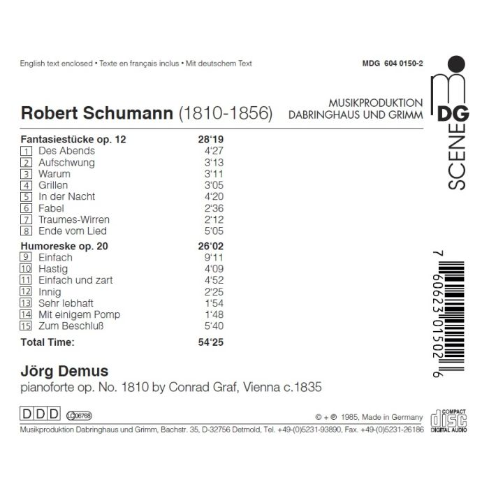 Schumann: Fantasiestücke & Humoreske - slide-1