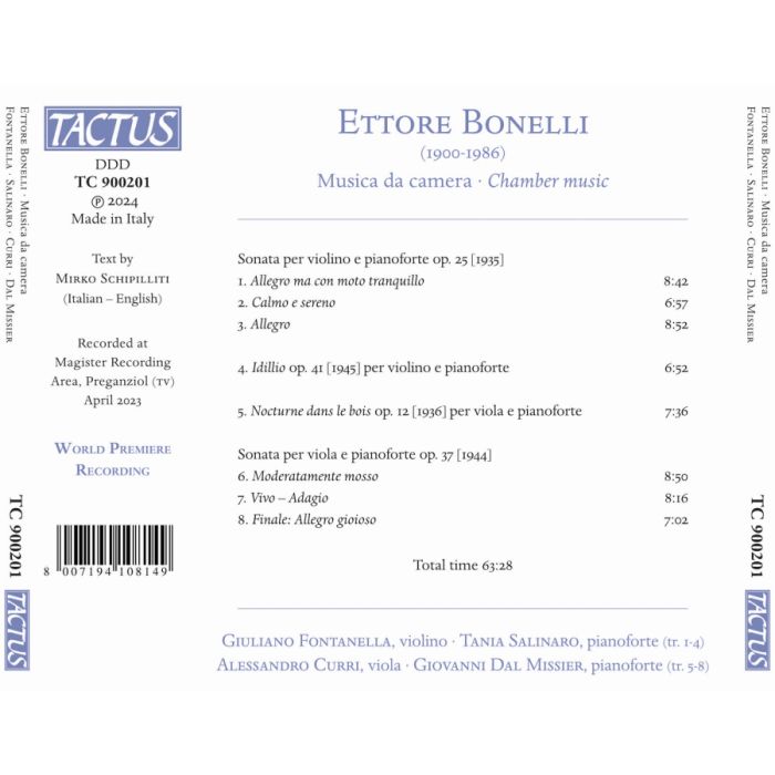 Bonelli: Chamber music - slide-1