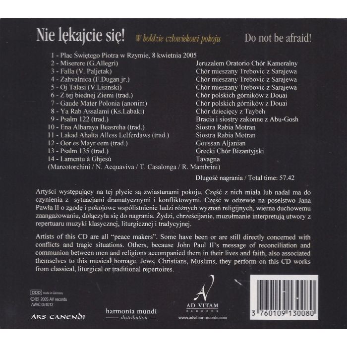 ''Nie lękajcie się!'' - W hołdzie człowiekowi pokoju (Papieżowi Janowi Pawłowi II) - slide-1