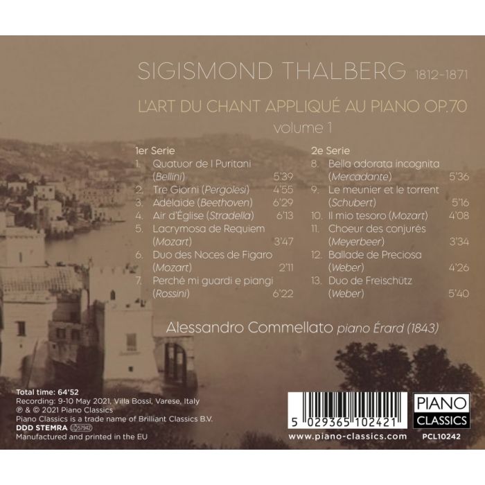Thalberg: L'Art du Chant Appliqué au Piano, Op.70, Vol. 1 - slide-1