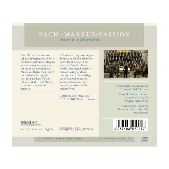 Bach: Markus-Passion - slide-1