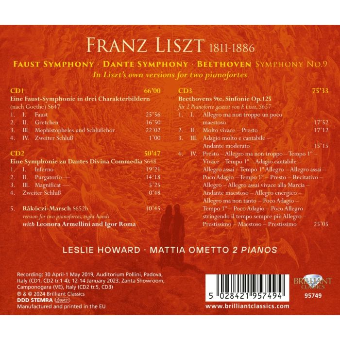 Liszt: Faust Symphony; Dante Symphony; Beethoven: Symphony 9 - slide-1