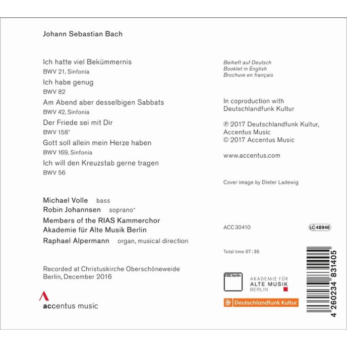 Bach: Solo Cantatas for Bass; Sinfonias - slide-1