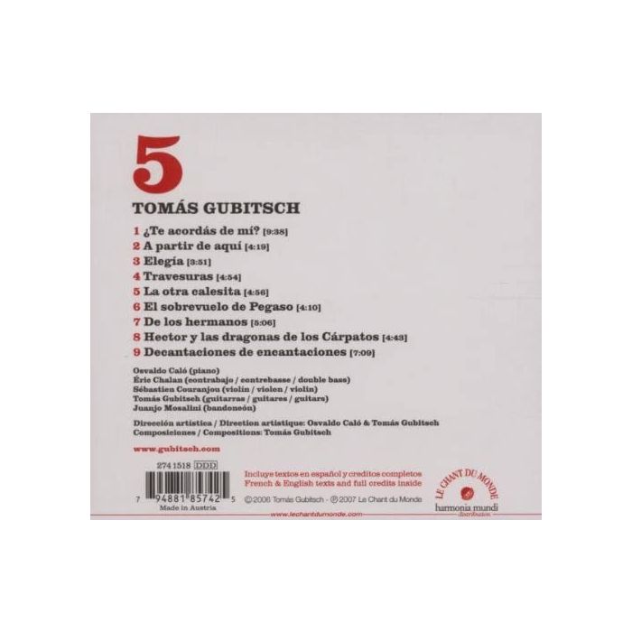 Tomás Gubitsch ‎– 5 - slide-1