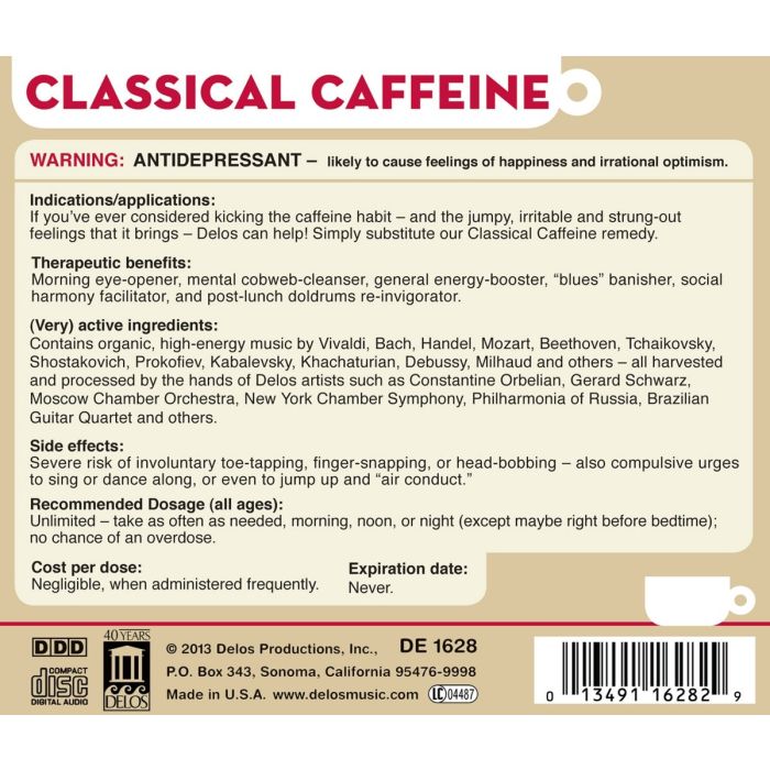 Classical Caffeine - Bach, Mozart, Khachaturian, Tchaikovsky,Vivaldi, ... - slide-1
