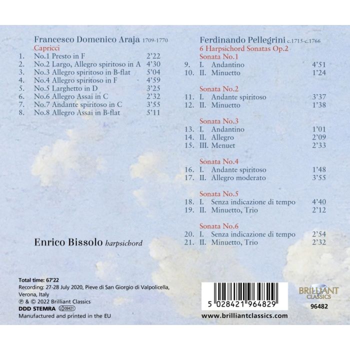 Araja: Capricci; Pellegrini: Sonatas - slide-1