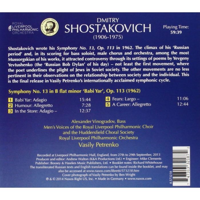 Shostakovich: Symphony No. 13 ‘Babi Yar’ - slide-1