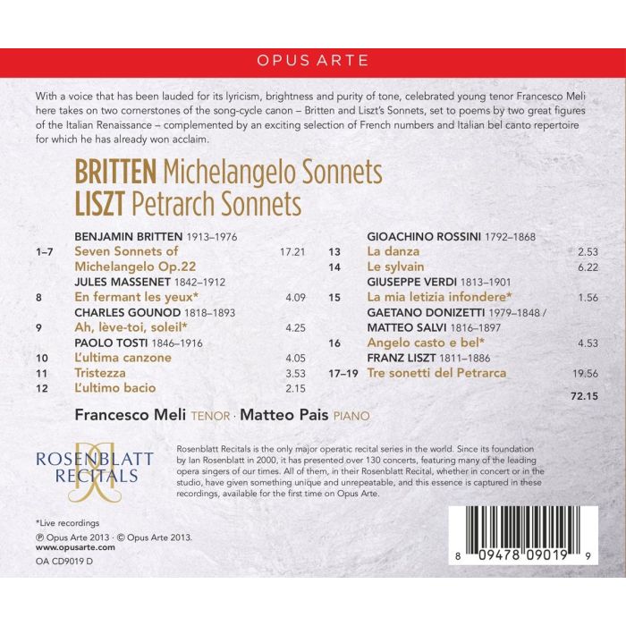 Britten: Michelangelo Sonnets - slide-1