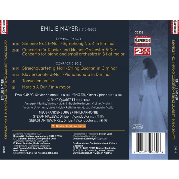 Mayer: Symphony No. 4; Piano Concerto; String Quartet - slide-1